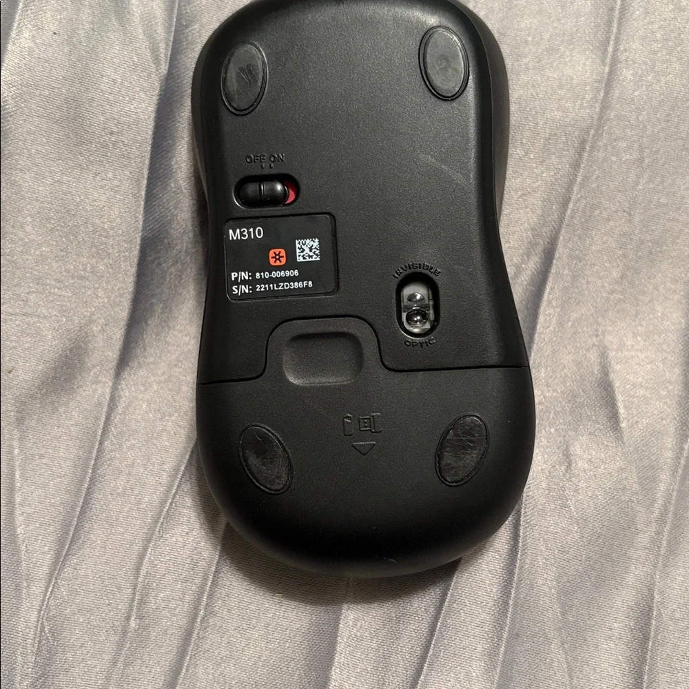 Logitech Black and Silver Wireless Mouse